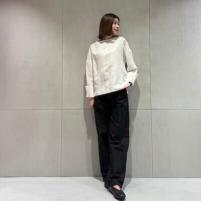 婦人 リネンシルク長袖ブラウス | 無印良品